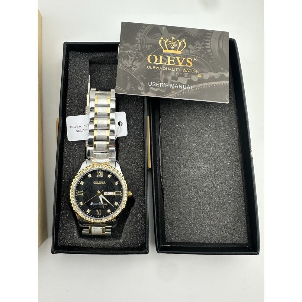 Brand New Mens OLEVS Quartz Premium Watch Needs Battery